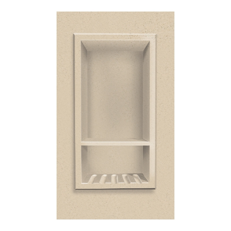 7-1/2-in x 15-in Recessed Shampoo Caddy in Matrix Khaki