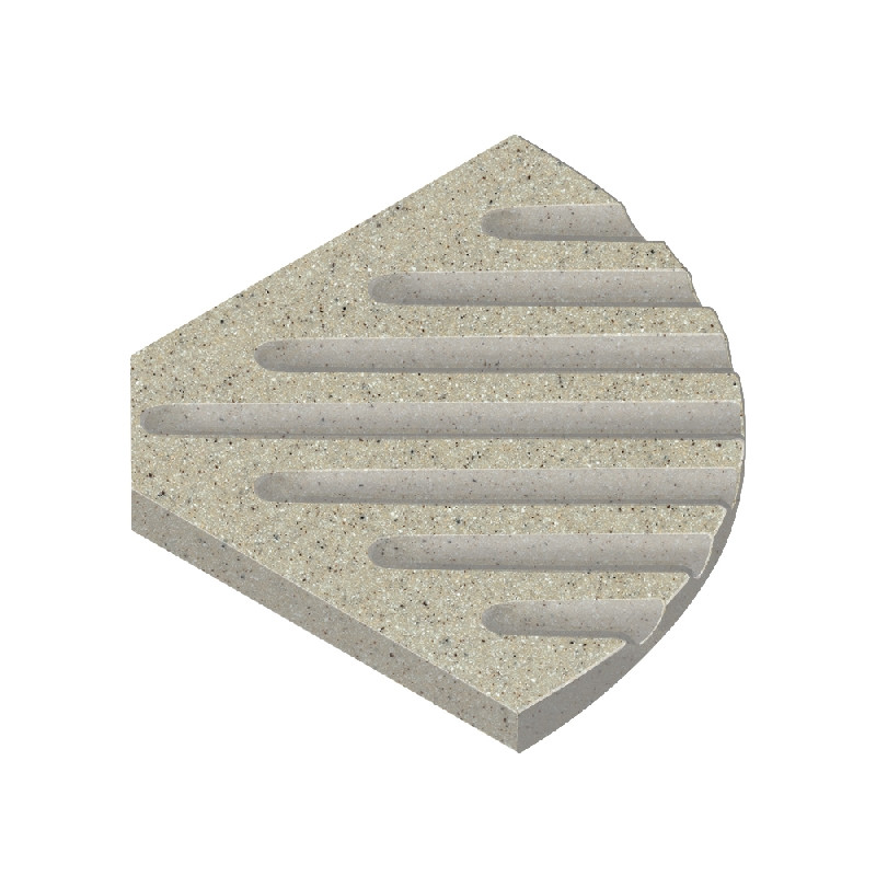 5-1/2-in Corner Soap Dish in Peppered Sage