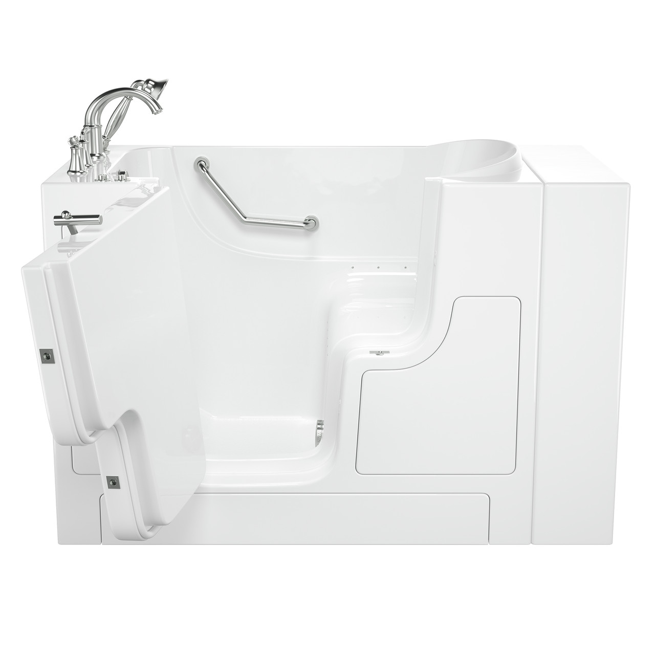 American Standard SS9OD5230LA-WH-PC 30-in. x 52-in. Outward Opening Door Walk-In Air Massage Bathtub with Tub Faucet in White