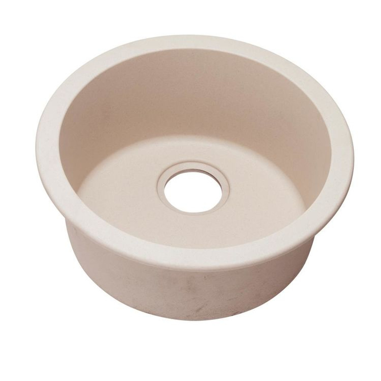 18-1/8" x 18-1/8" x 7-1/2" Quartz Single Bowl Dual Mount Bar Sink in Putty