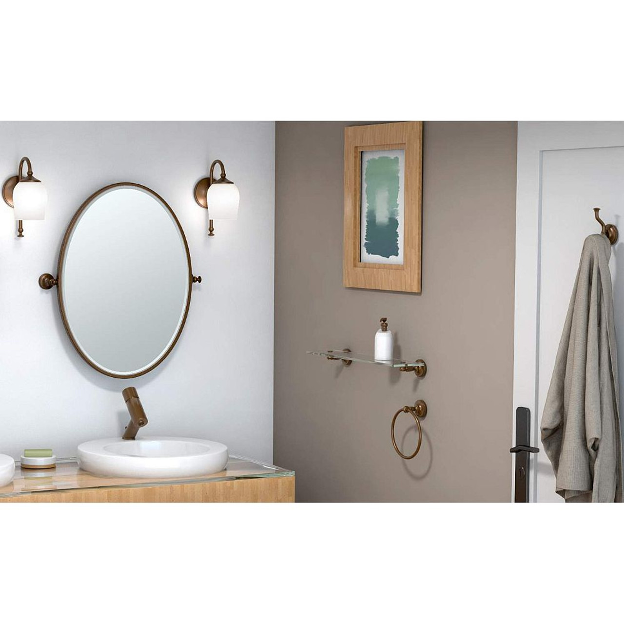 4-Piece Bathroom Accessory Kit, Polished Nickel 4-Piece Bathroom Accessory Kit, Polished Nickel
