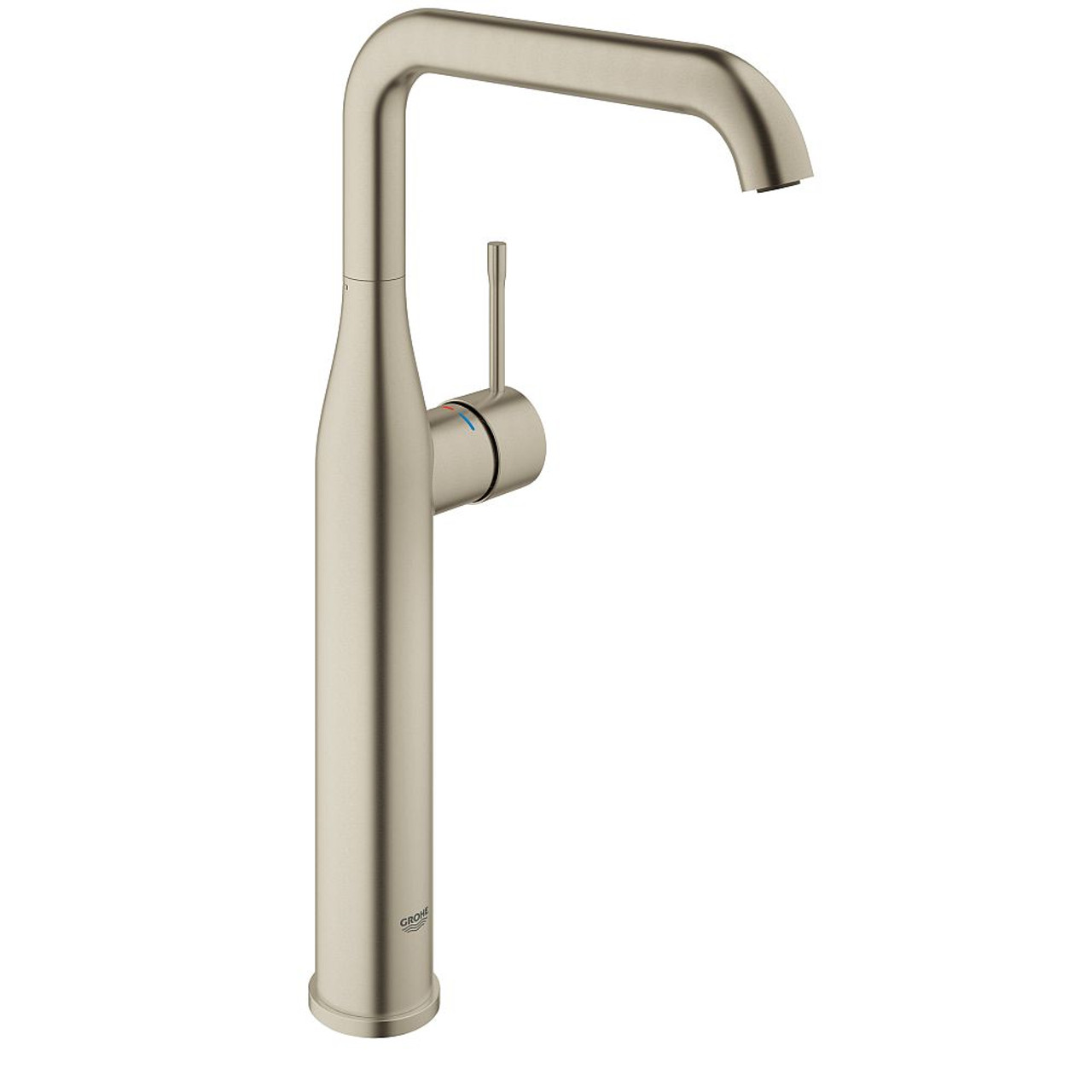 Grohe 23538ENA Essence Single-Hole Single-Handle Vessel XL-Size Bathroom Faucet in Brushed Nickel