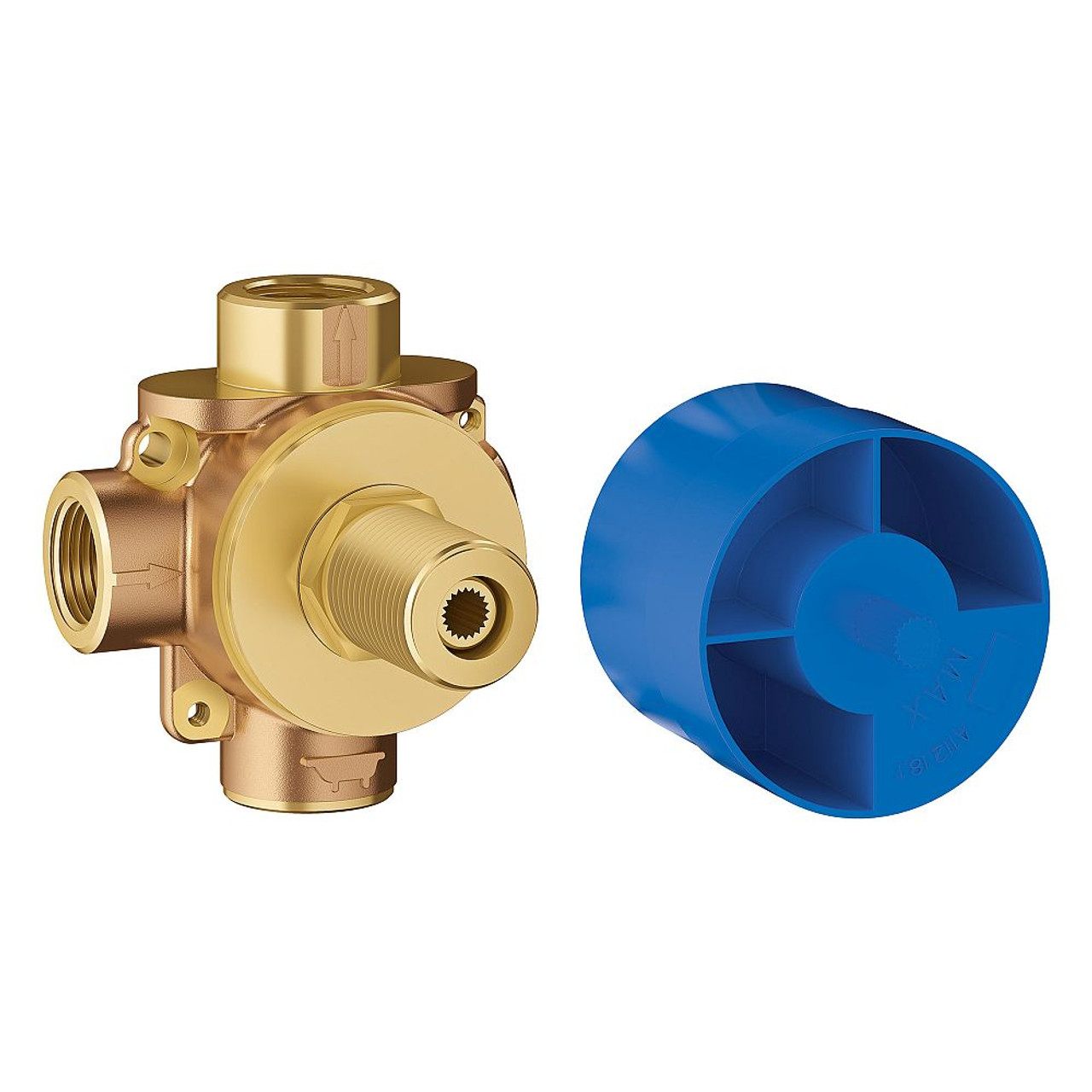 Grohe 29900000 Non Rapido 2-Way Diverter Rough-In Valve (Discrete Functions) in StarLight Chrome