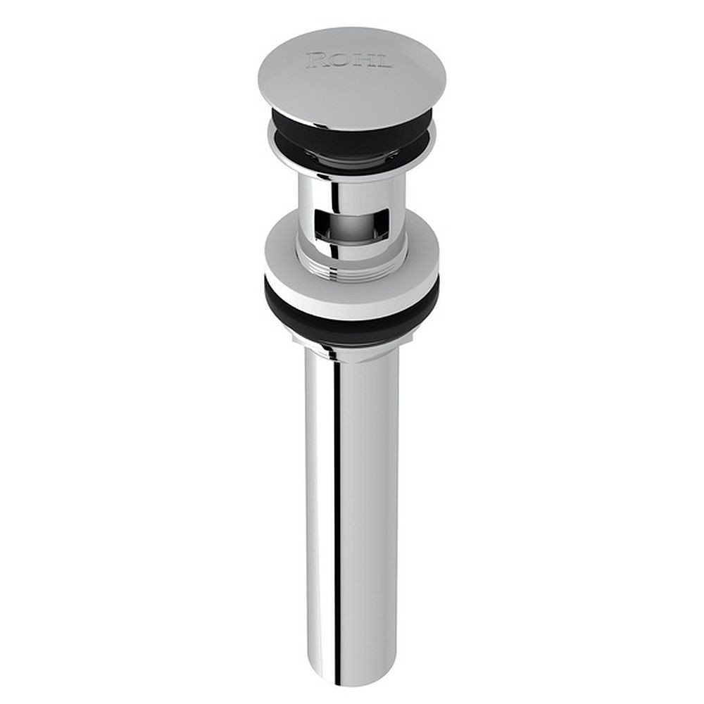 Slotted Touch Seal Dome Drain with 6-in Tailpiece in Polished Chrome