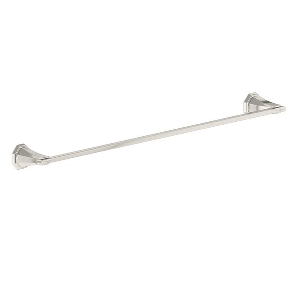 Rohl U.6142STN 30-in Wall Mount Single Towel Bar in Satin Nickel