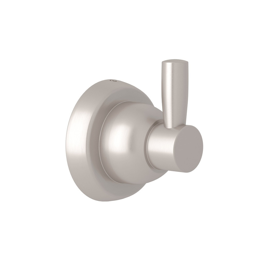 Holborn Wall Mount Single Robe Hook in Satin Nickel