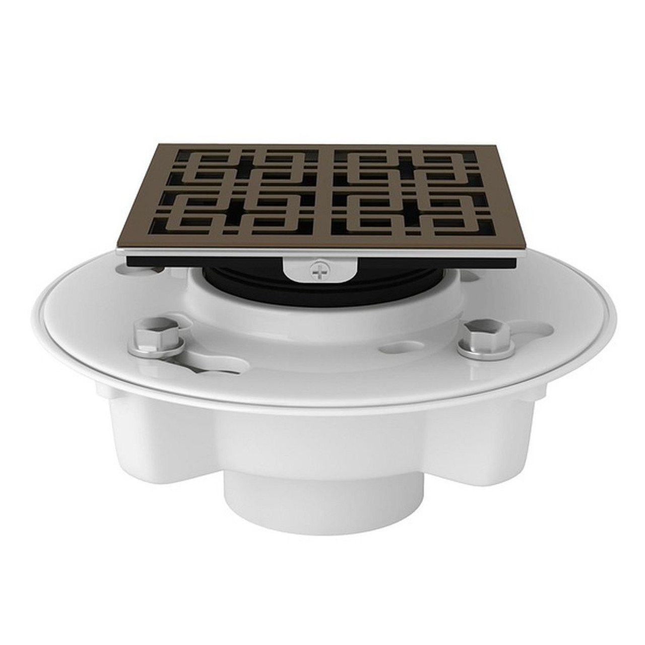 PVC 2-in X 3-in Drain Kit with 3142 Weave Decorative Cover in English Bronze