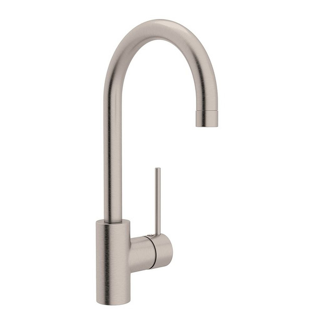 Side Lever Handle Bar/Food Prep Faucet In Satin Nickel