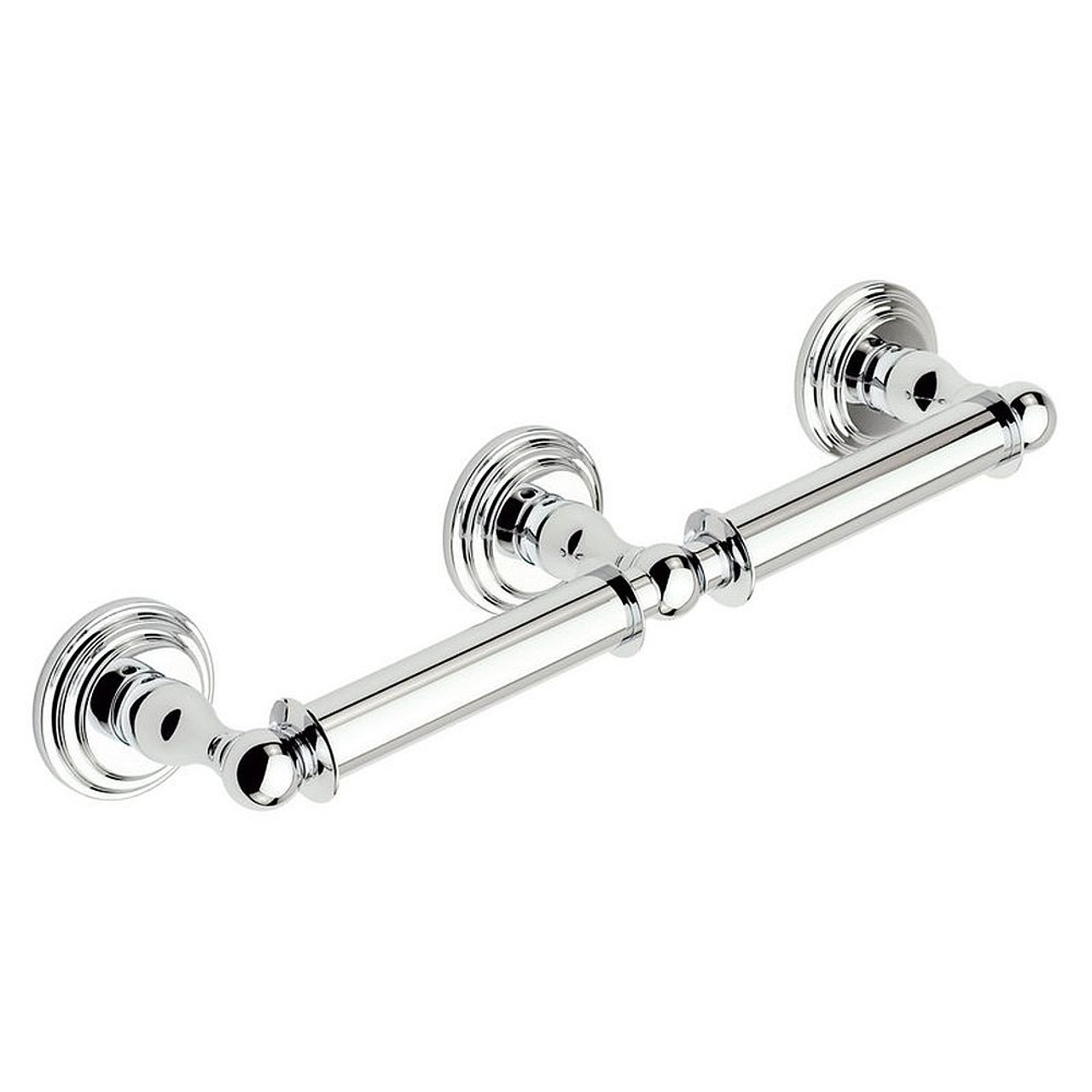 Ginger 1108D/PC Double Post Toilet Paper Holder in Polished Chrome Ginger 1108D/PC Double Post Toilet Paper Holder in Polished Chrome