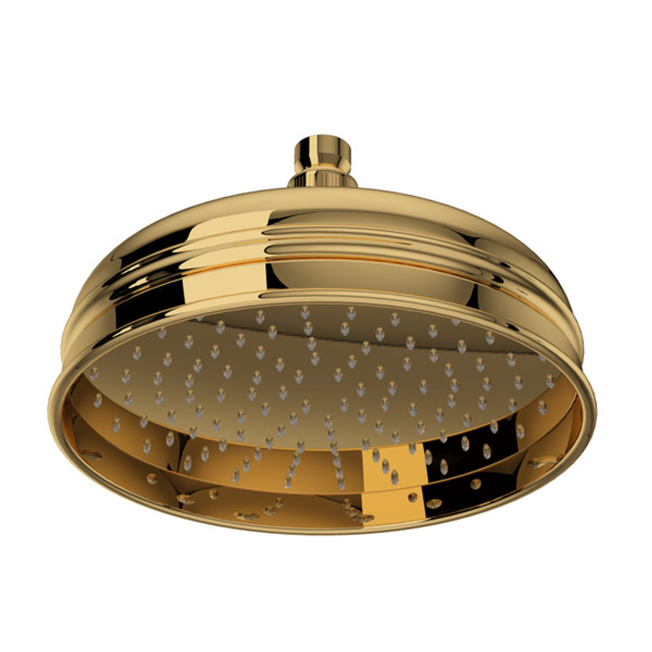 Rohl 1037/8IB 9-in Rain Showerhead, Italian Brass