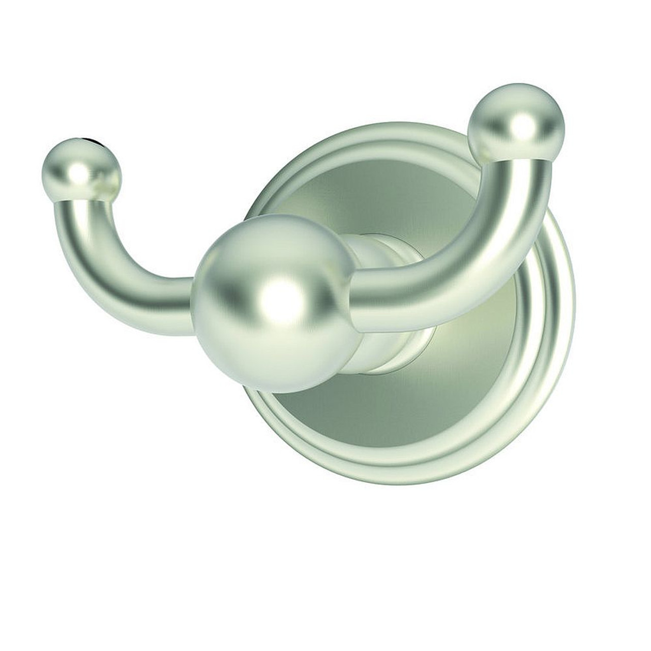 Ginger 1111/SN Double Hook Robe Hook in Satin Nickel Ginger 1111/SN Double Hook Robe Hook in Satin Nickel