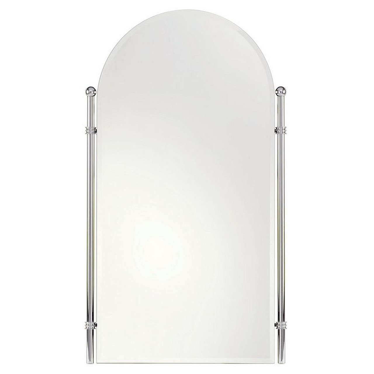 26.4in Wall Mounted Portrait Mirror in Polished Brass 26.4in Wall Mounted Portrait Mirror in Polished Brass