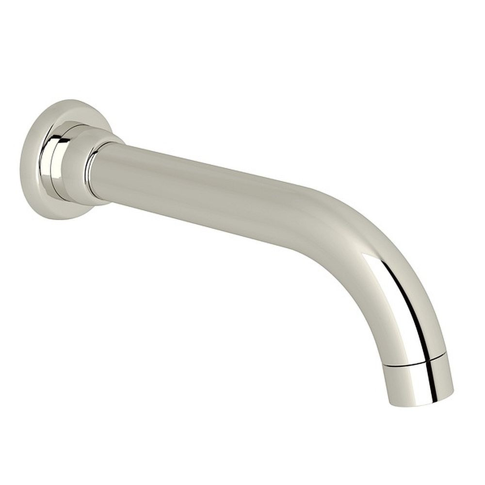 Wall Mount Tubular Tub Spout in Polished Nickel