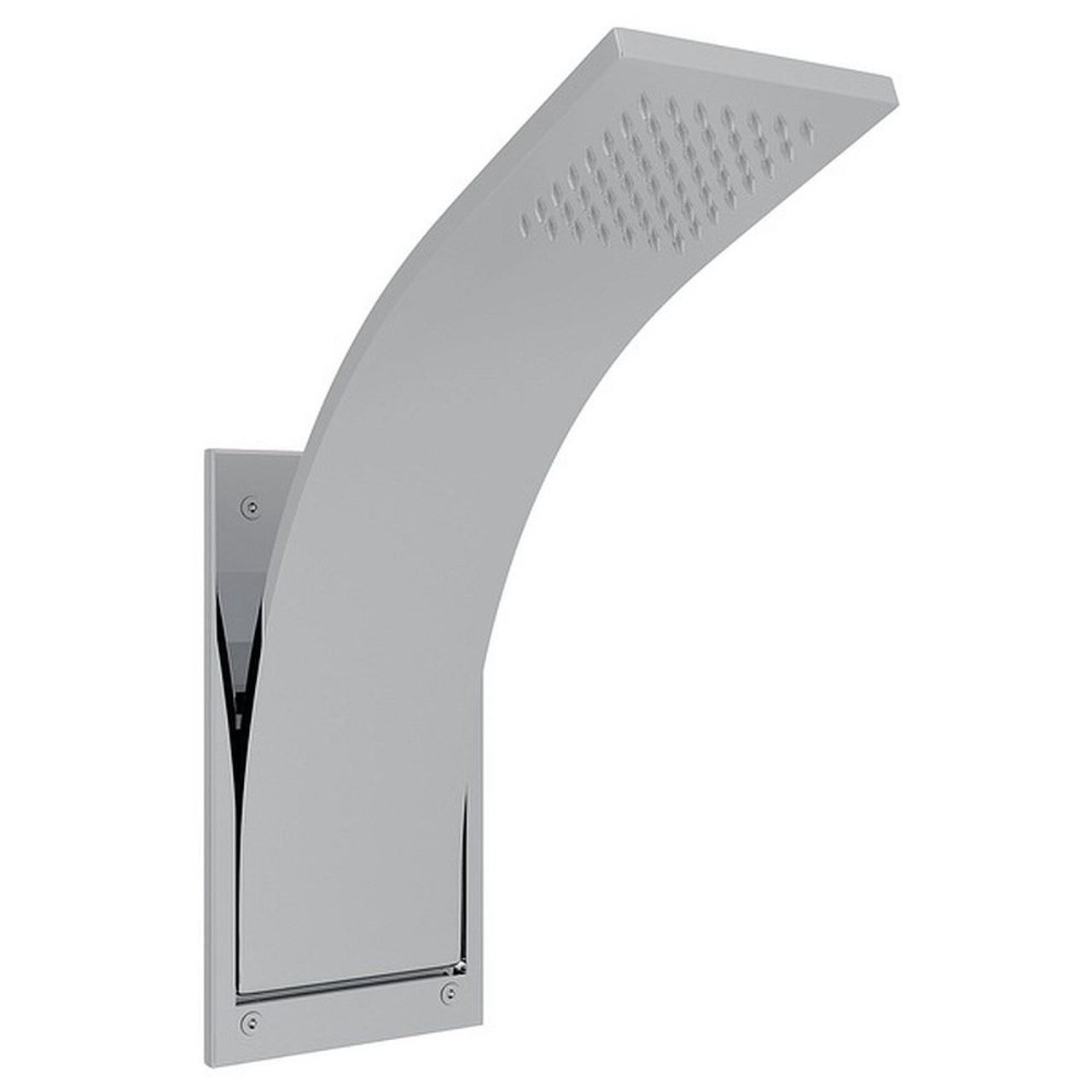 Integrated Shower Arm and Showerhead in Polished Chrome