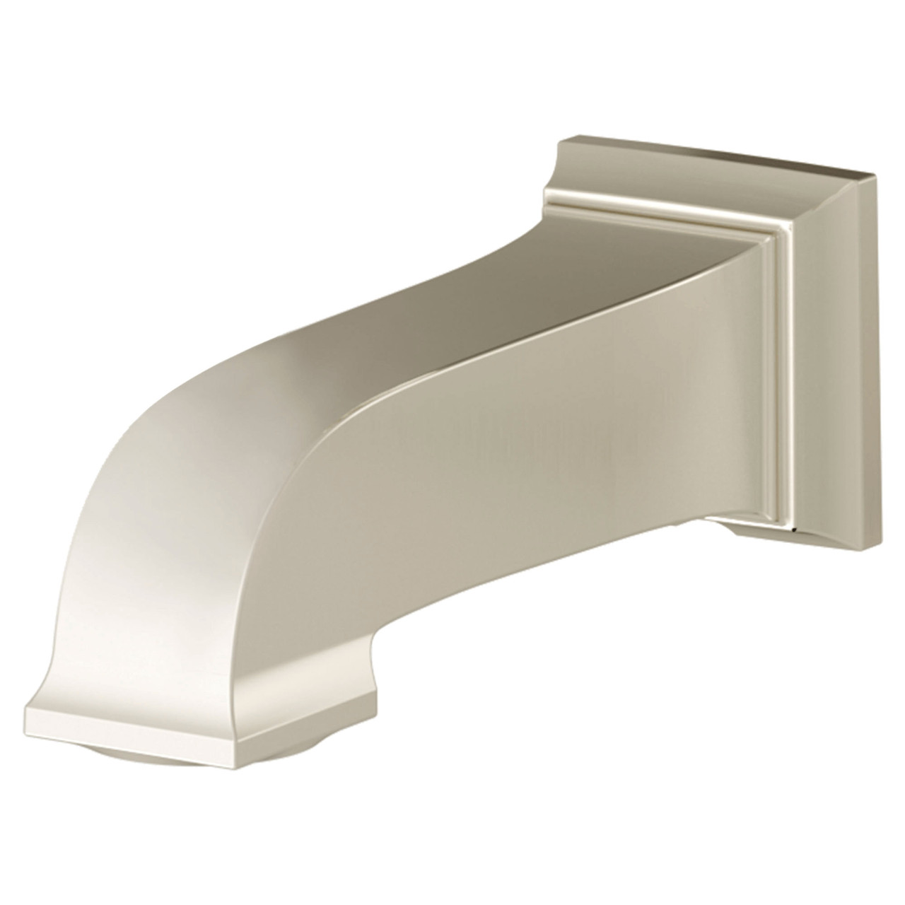Slip-On Non-Diverter Tub Spout in Polished Nickel