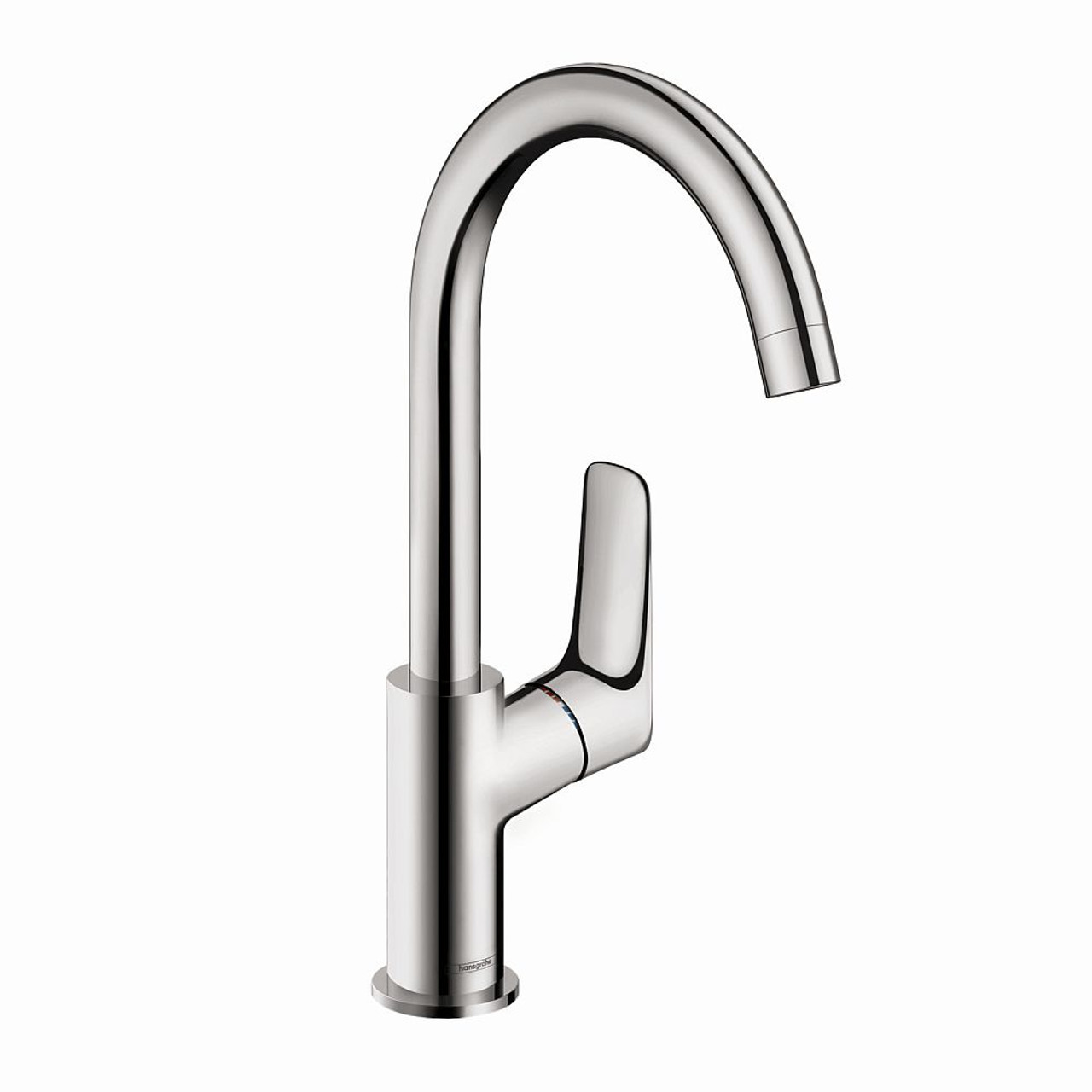 Hansgrohe 71130001 Logis Single-Hole Faucet 210 with Swivel Spout and Pop-Up Drain, 1.2 GPM, In Chrome