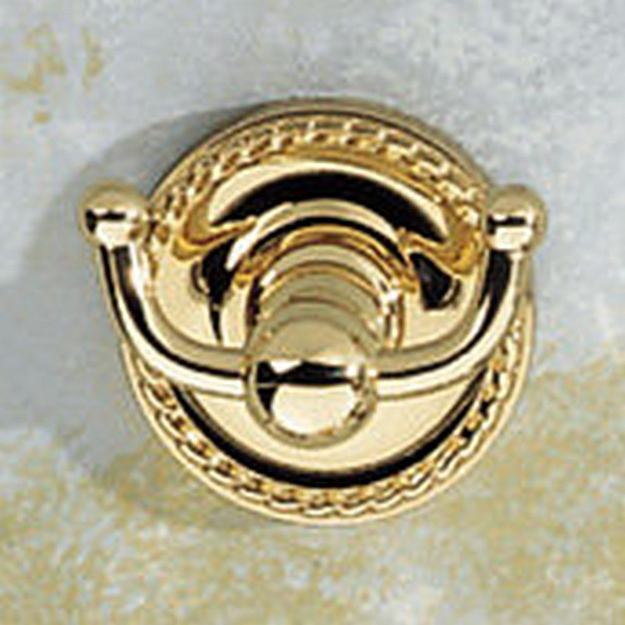 Double Hook Robe Hook in Polished Brass Double Hook Robe Hook in Polished Brass
