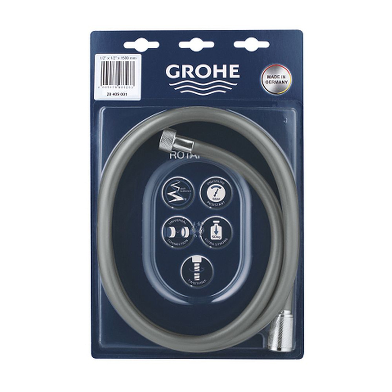 Grohe 28409001 Rotaflex 59" Twistfree Shower Hose in StarLight Chrome