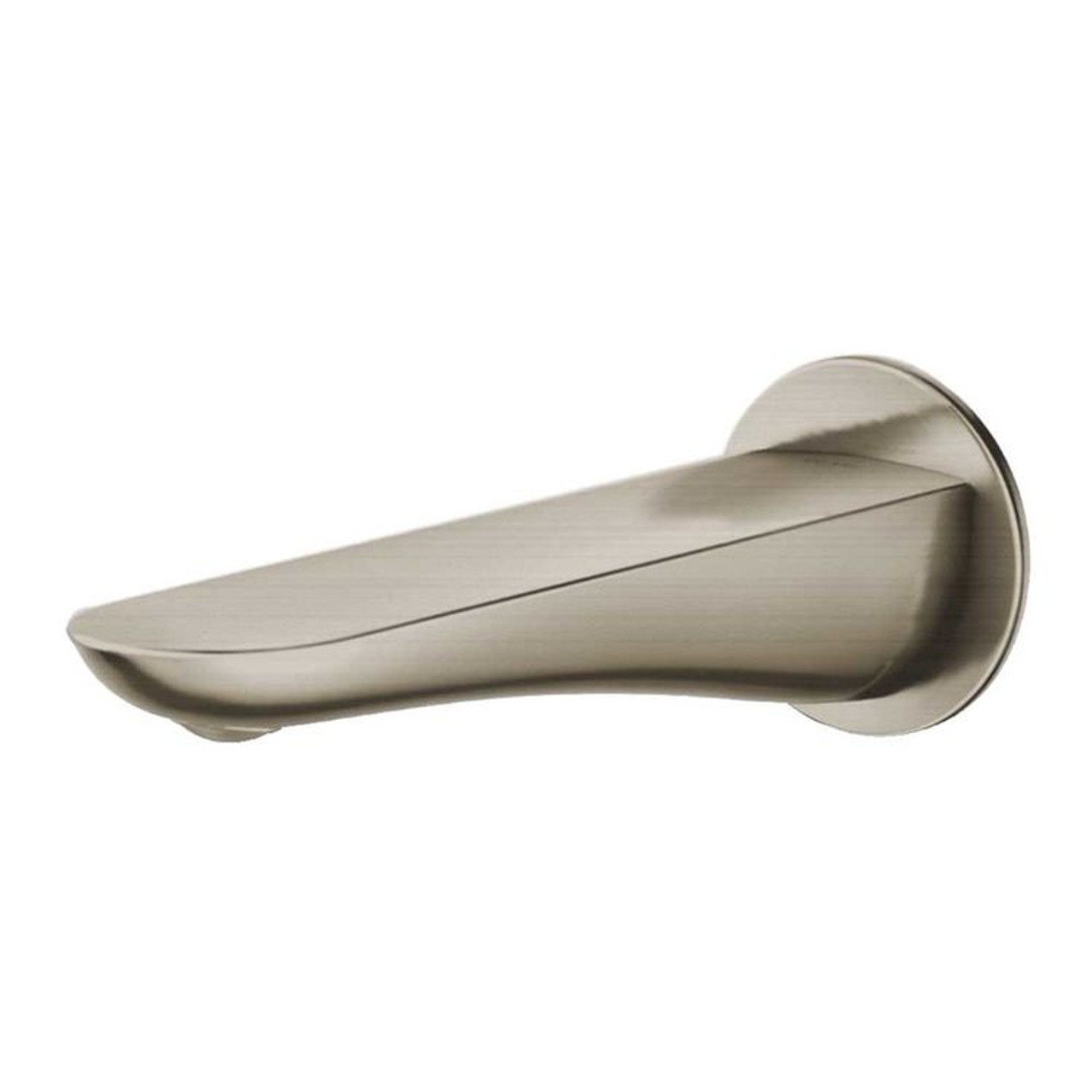 Modern R Tub Spout in Brushed Nickel
