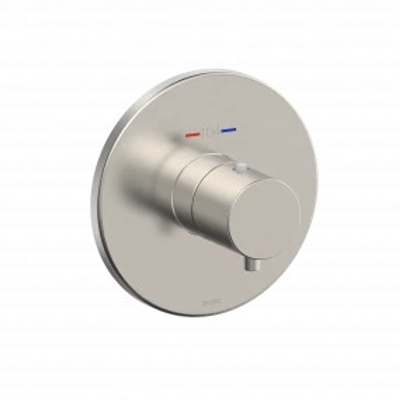 Round Thermostatic Mixing Valve Shower Trim in Brushed Nickel