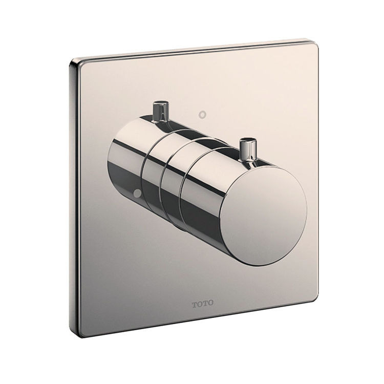 Square Volume Control Valve Shower Trim in Polished Nickel