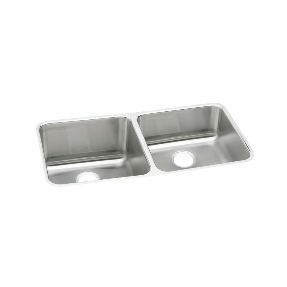Elkay KF-ELUH311810R 30.75-in X 18.5-in Stainless Steel Undermount Kitchen Sink Kit