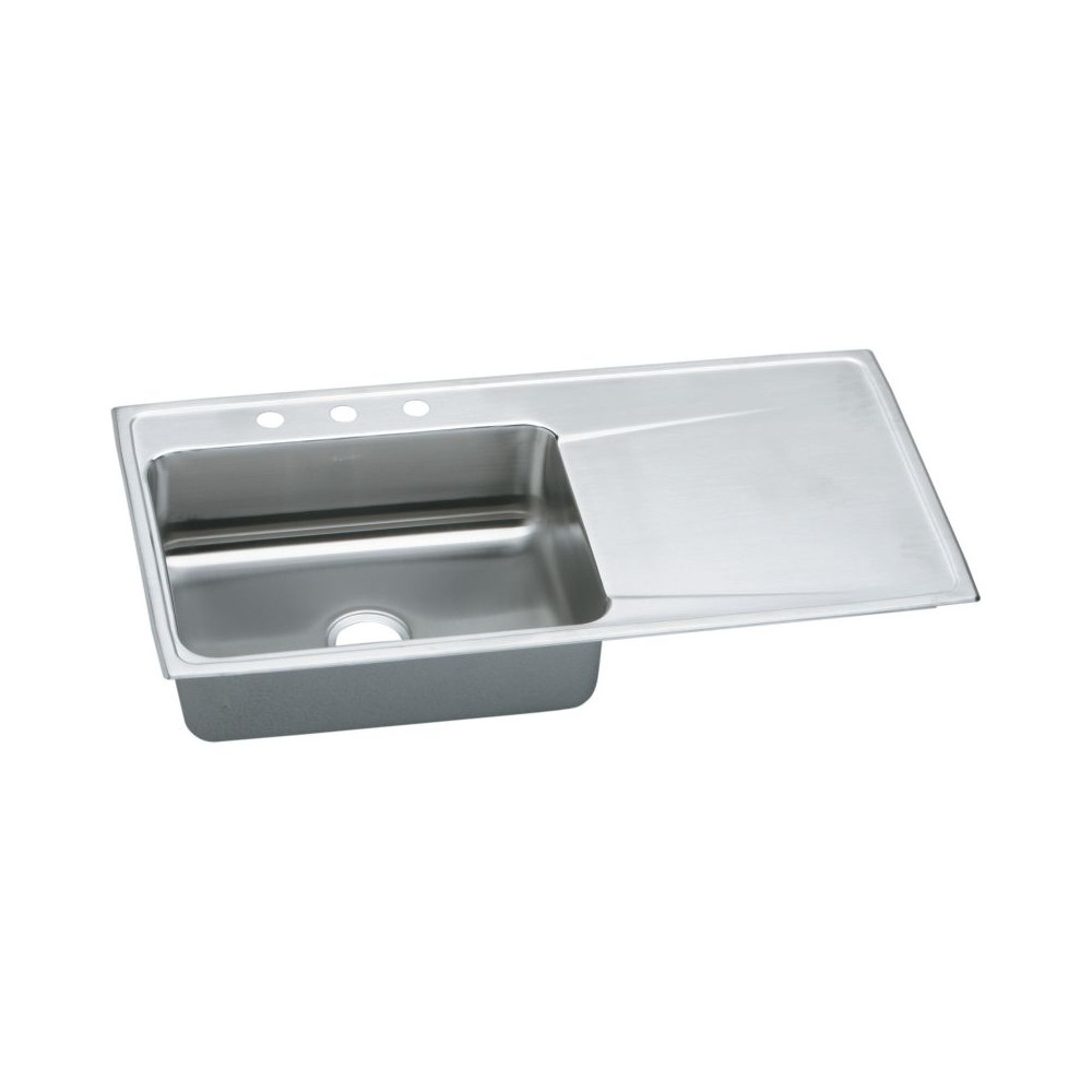Elkay KF-ILR4322L1 43-in X 22-in Stainless Steel Drop-in Kitchen Sink Kit
