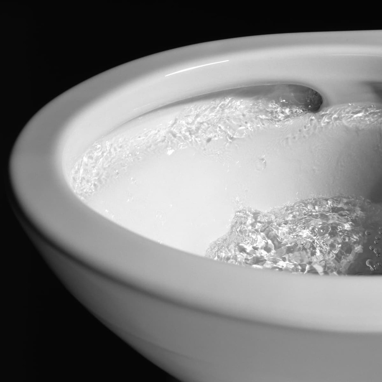 Elongated Universal Height Toilet Bowl with CeFiOntect Glaze in Cotton
