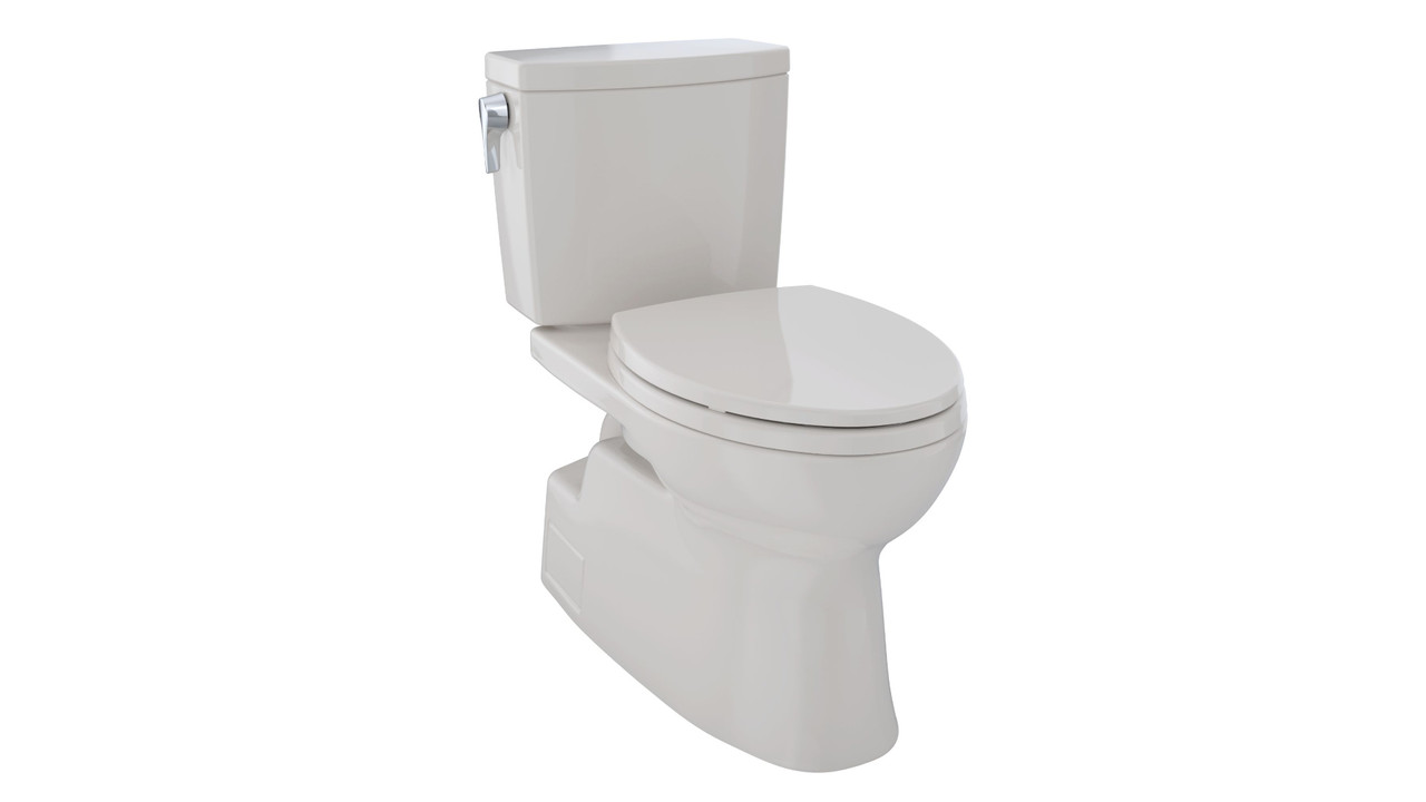 1.0 GPF Two-Piece Elongated Toilet with Single Flush in Sedona Beige