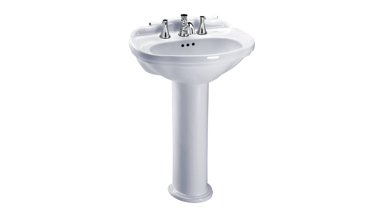 Single Hole Pedestal Lavatory in Cotton