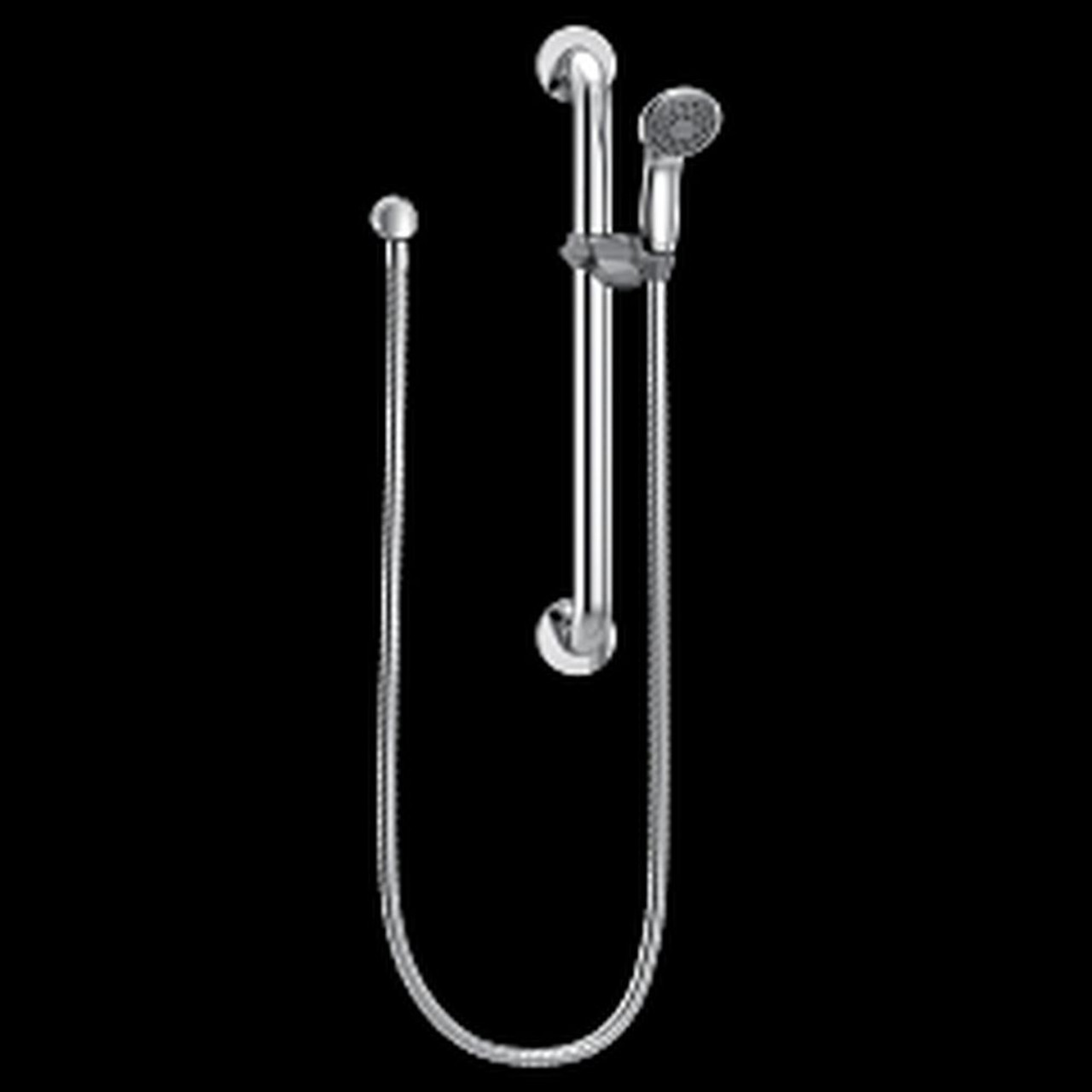 Moen Commercial 52224GBM25 Slide Bar/Grab Bar Shower