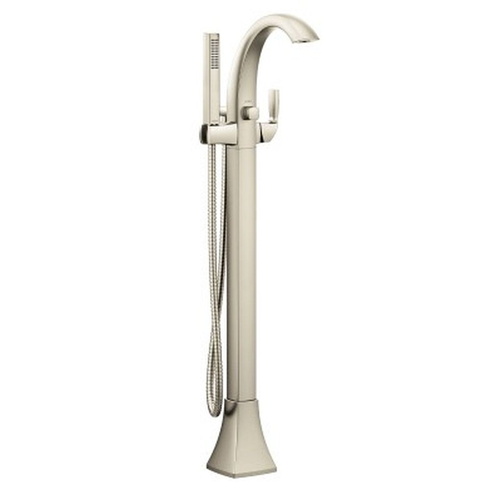 1.75 GPM One-Handle Tub Filler Includes Hand Shower in Brushed Nickel