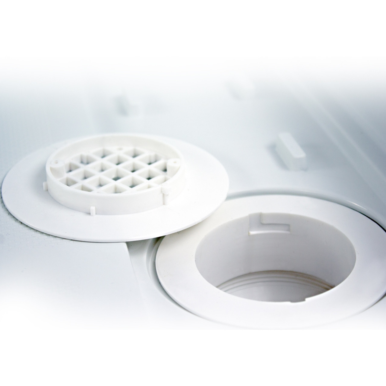 Transolid FL4832L-31 FL-Series Linear 48-in x 32-in Rectangular Alcove Shower Base with Left Hand Drain in White