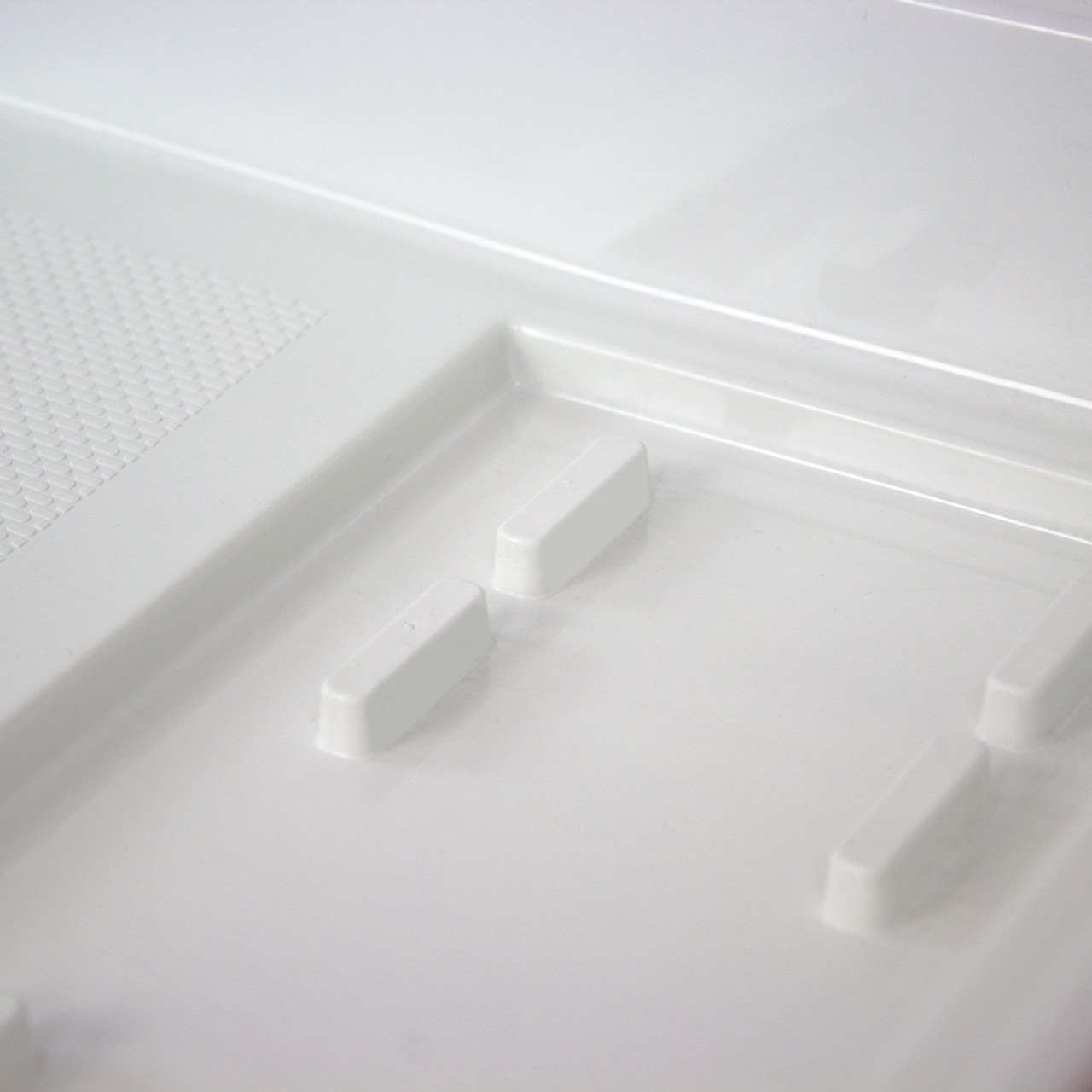 Transolid FL4832L-31 FL-Series Linear 48-in x 32-in Rectangular Alcove Shower Base with Left Hand Drain in White