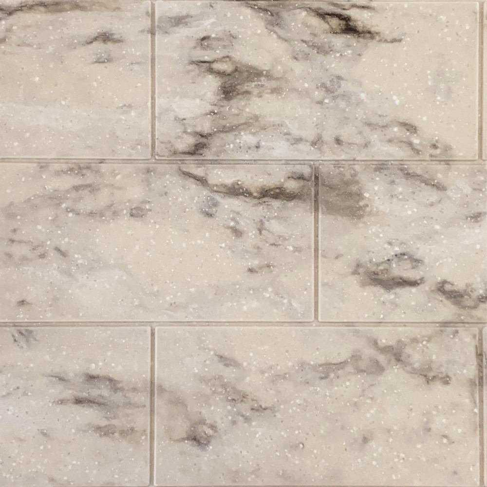 36-In X 36-In X 72-In 3-Piece Shower Wall Trimmable Kit, In Sand Creme