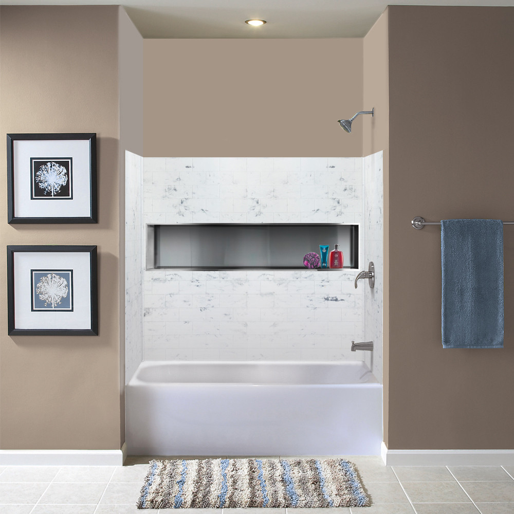 36-In X 60-In X 60-In 3-Piece Tub Wall Kit, In White Venito