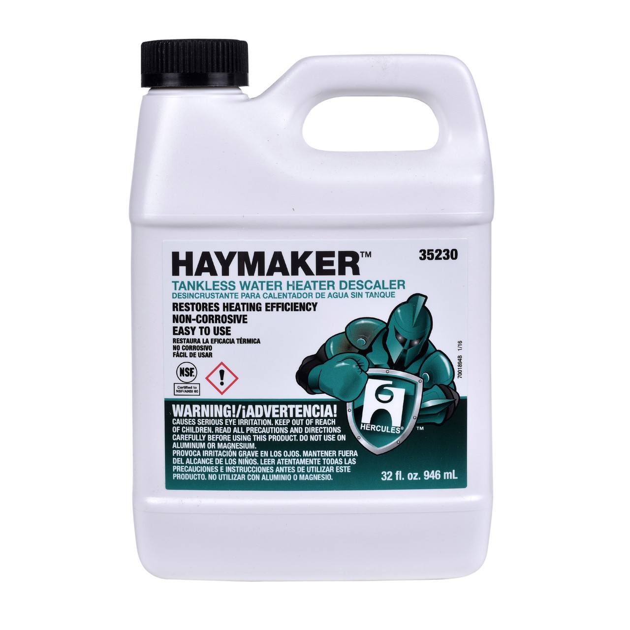 Hercules 32 oz. Haymaker Tankless Water Heater Descaler Hercules 32 oz. Haymaker Tankless Water Heater Descaler