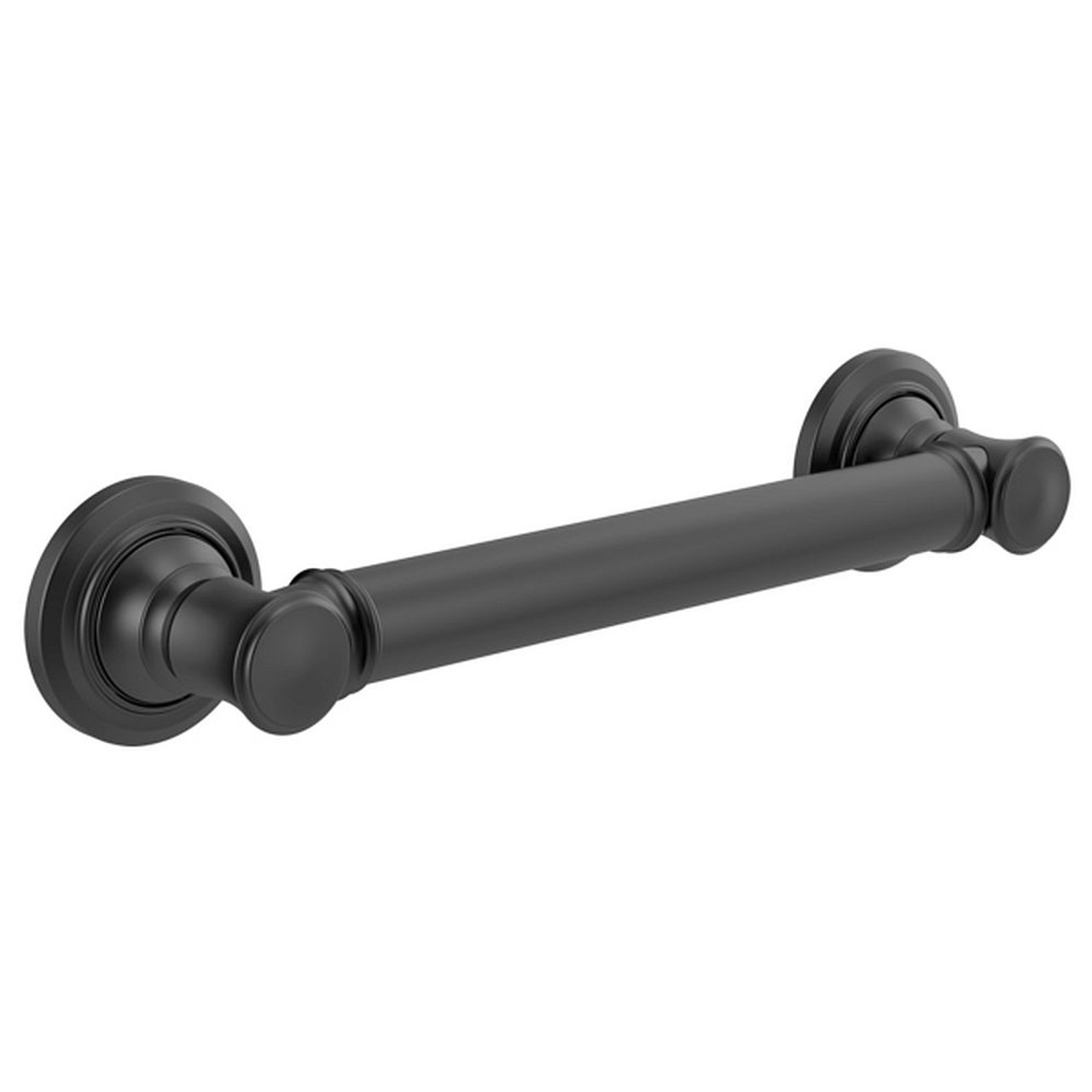 12" Traditional Decorative ADA Garb Bar in Matte Black