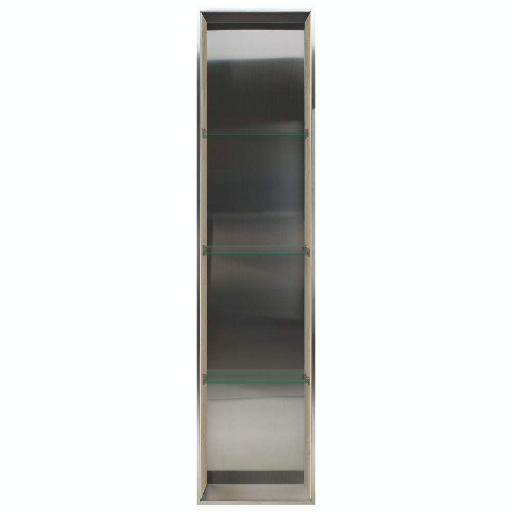 58.5-in Storage Pod, In Stainless Steel/Almond