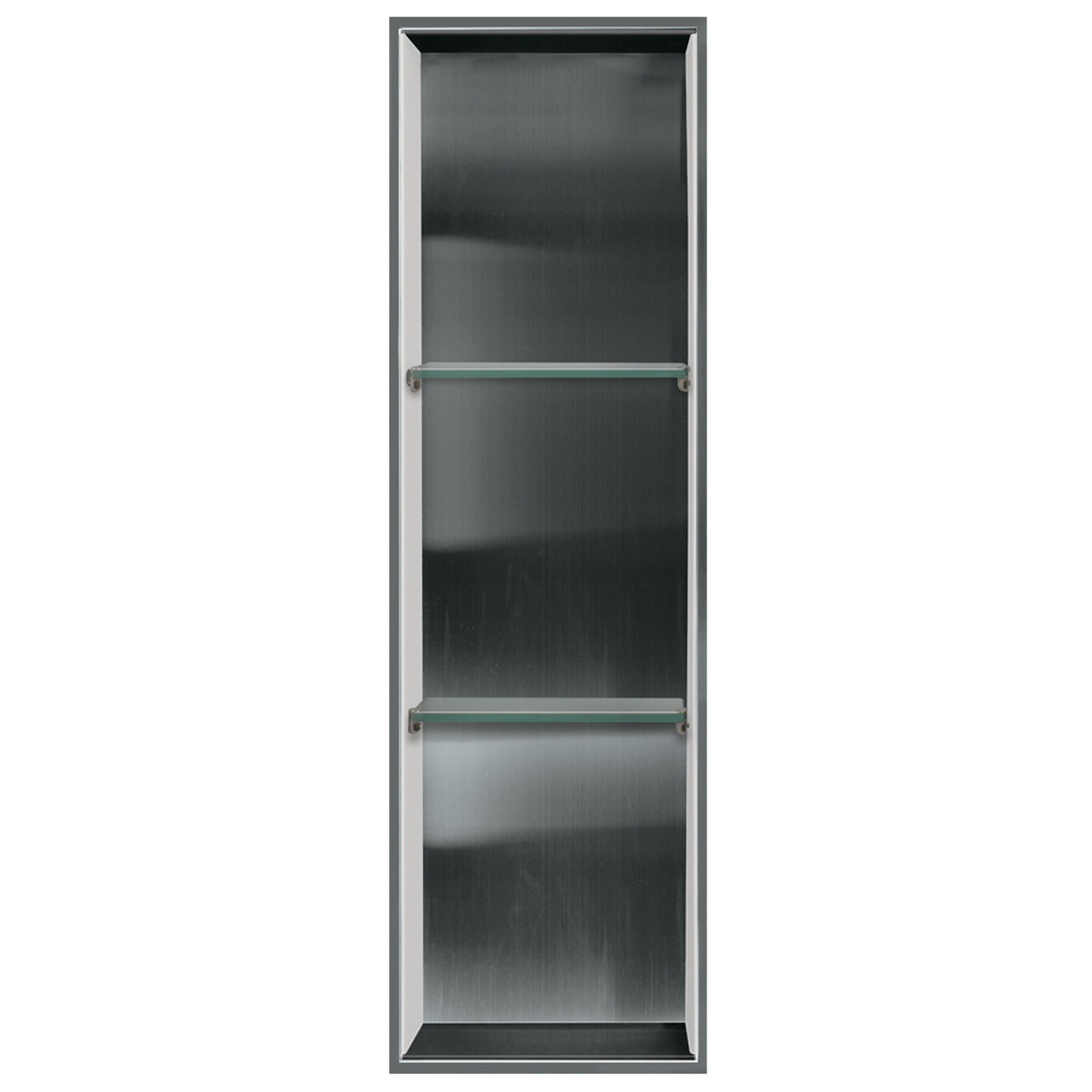Transolid STV4614-BS01B 46.5-in Storage Pod, In Stainless Steel/White