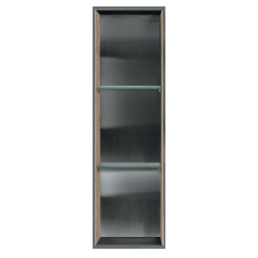 46.5-in Storage Pod, In Stainless Steel/Sand Mountain