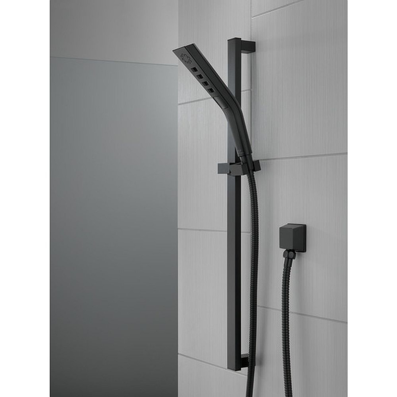 3-Setting Slide Bar Hand Shower in Matte Black