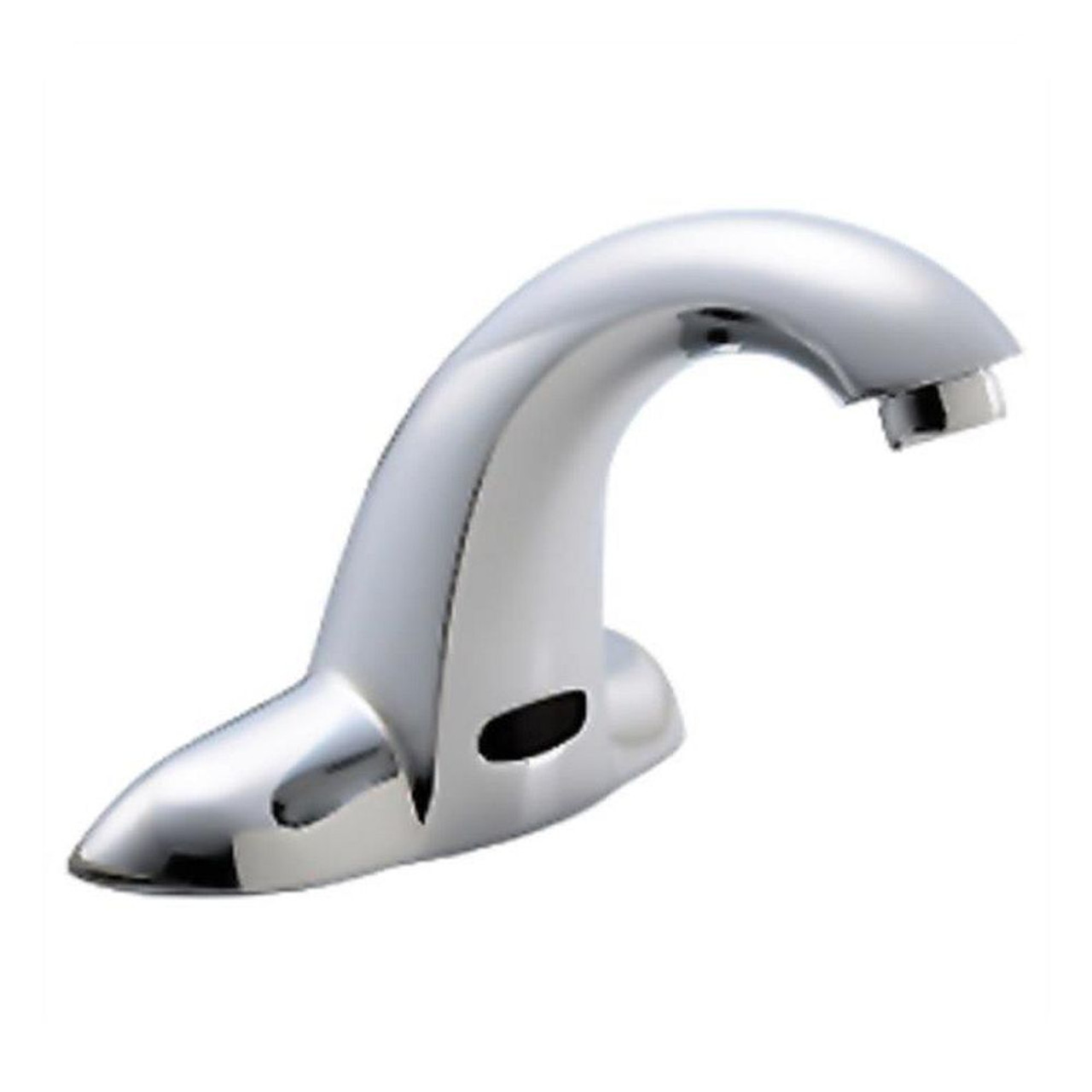 5-1/4" Single Hole Battery Operated Electronic Bathroom Sink Faucet in Chrome
