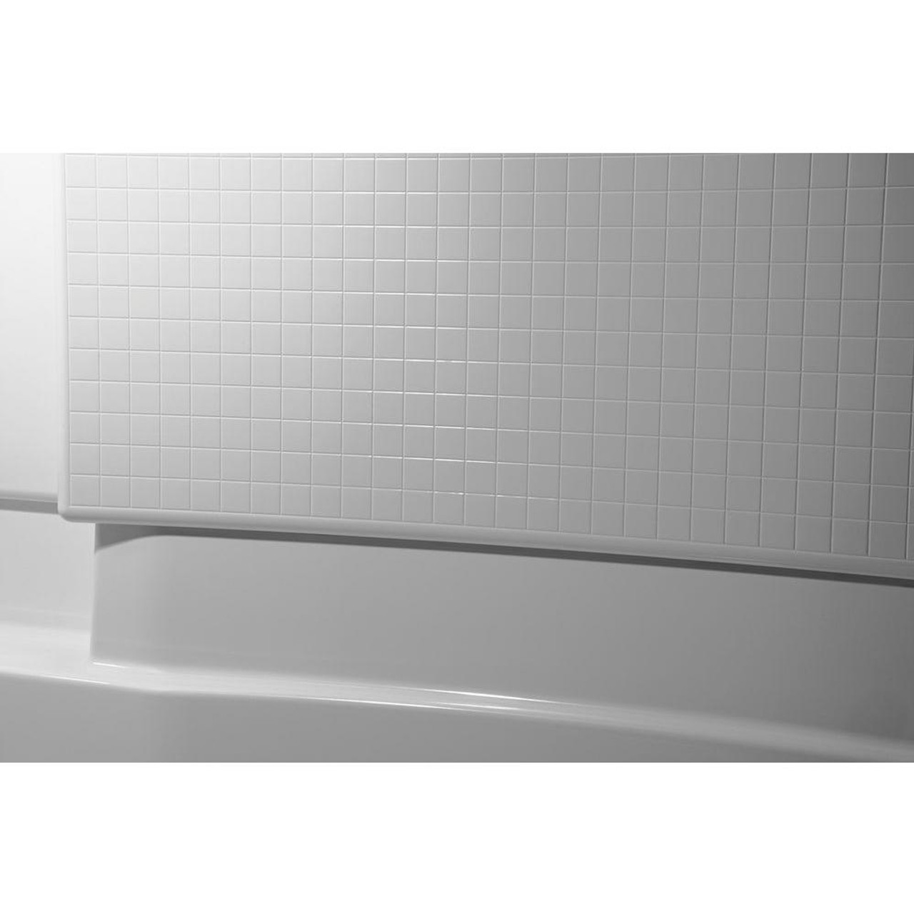 Sterling KSA-72280100-S 48-in Seated Shower Kit with Accessory Kit in White/Silver Sterling KSA-72280100-S 48-in Seated Shower Kit with Accessory Kit in White/Silver