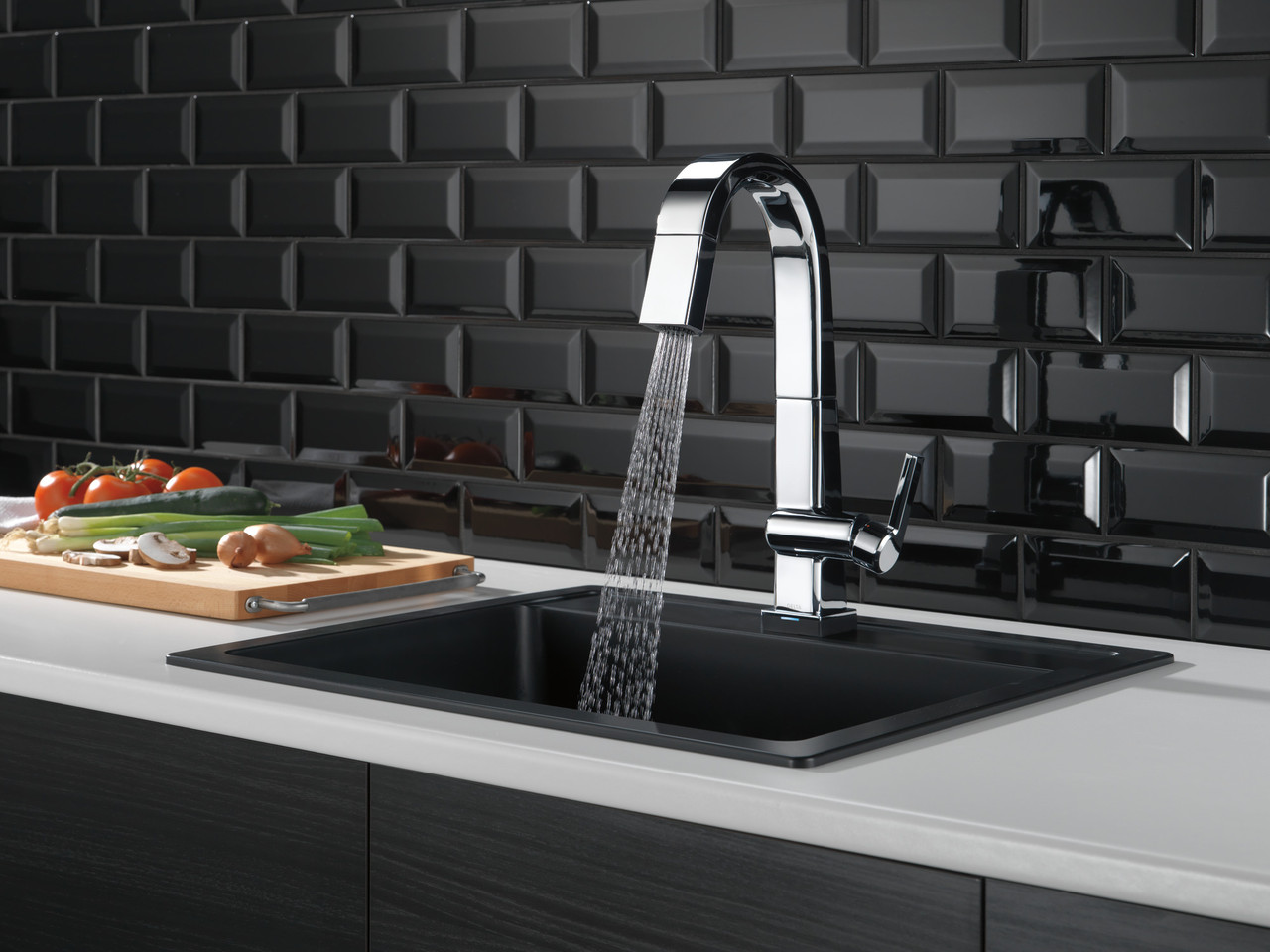 Delta 9993T-DST Pivotal Single Handle Bar Faucet in Chrome