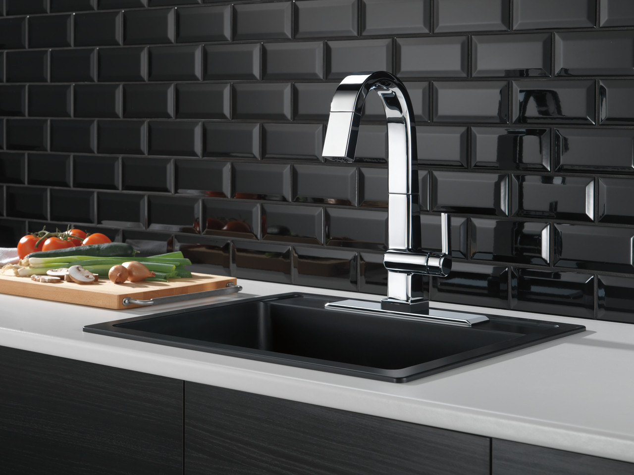 Delta 9993T-DST Pivotal Single Handle Bar Faucet in Chrome