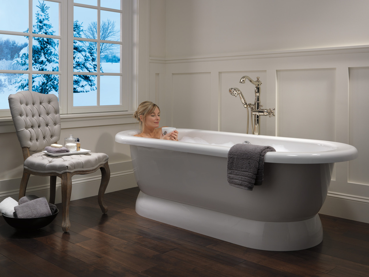 TRIM T4797-PNFL-LHP TUB FILLER