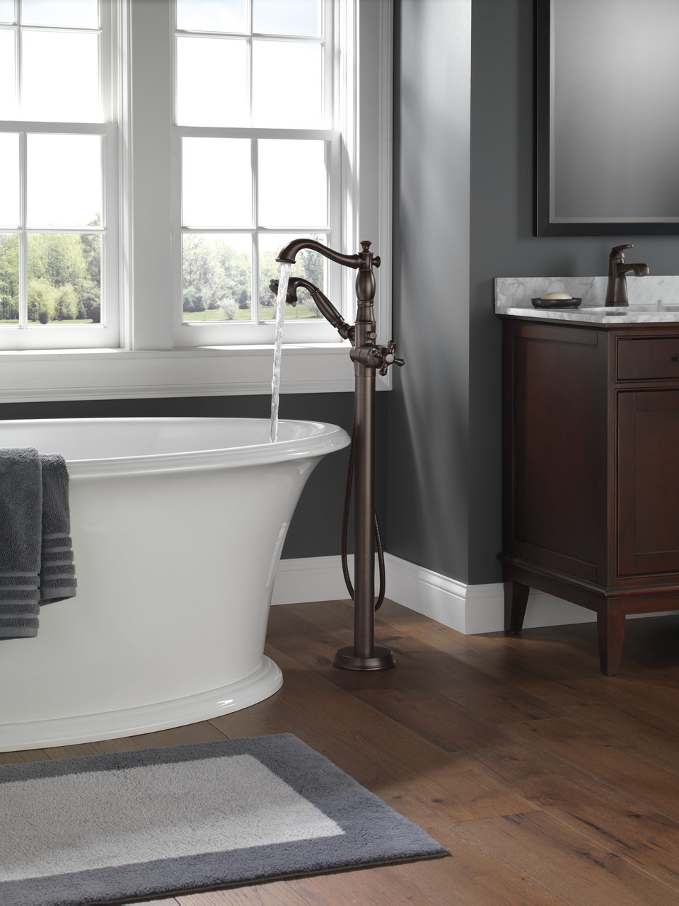 TRIM T4797-RBFL-LHP TUB FILLER