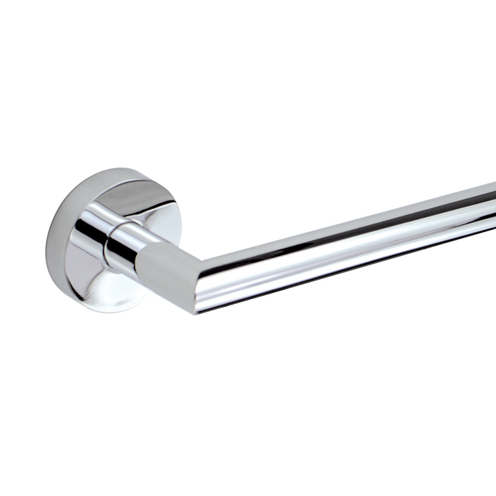 3-Piece Bathroom Accessory Kit Including a robe hook, a toilet paper holder, and a 24-in towel bar, in Polished Chrome
