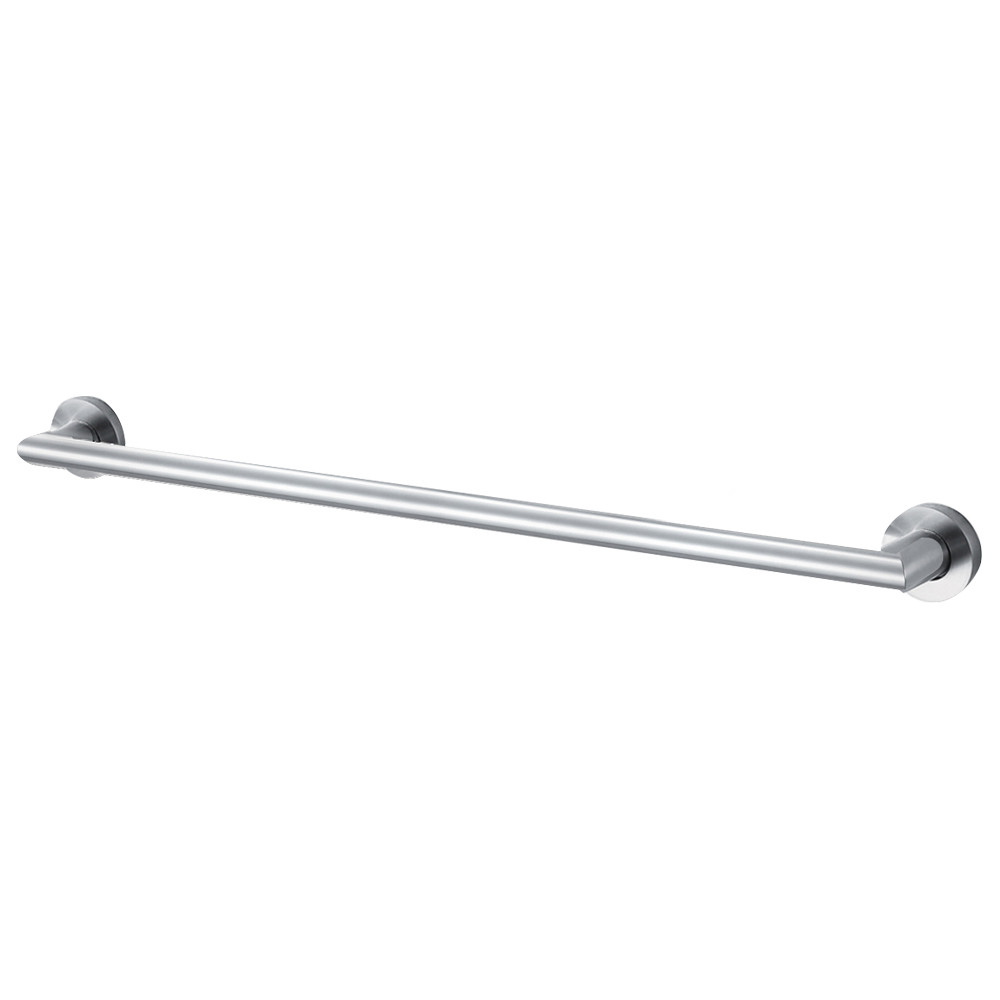 3-Piece Bathroom Accessory Kit Including a robe hook, a toilet paper holder, and a 24-in towel bar, in Brushed Stainless